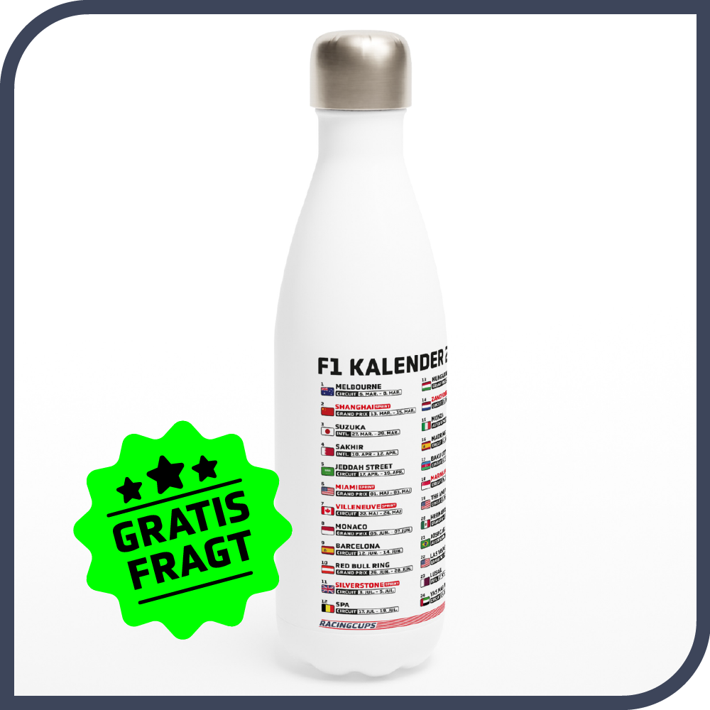 Formel 1 kalender termoflaske